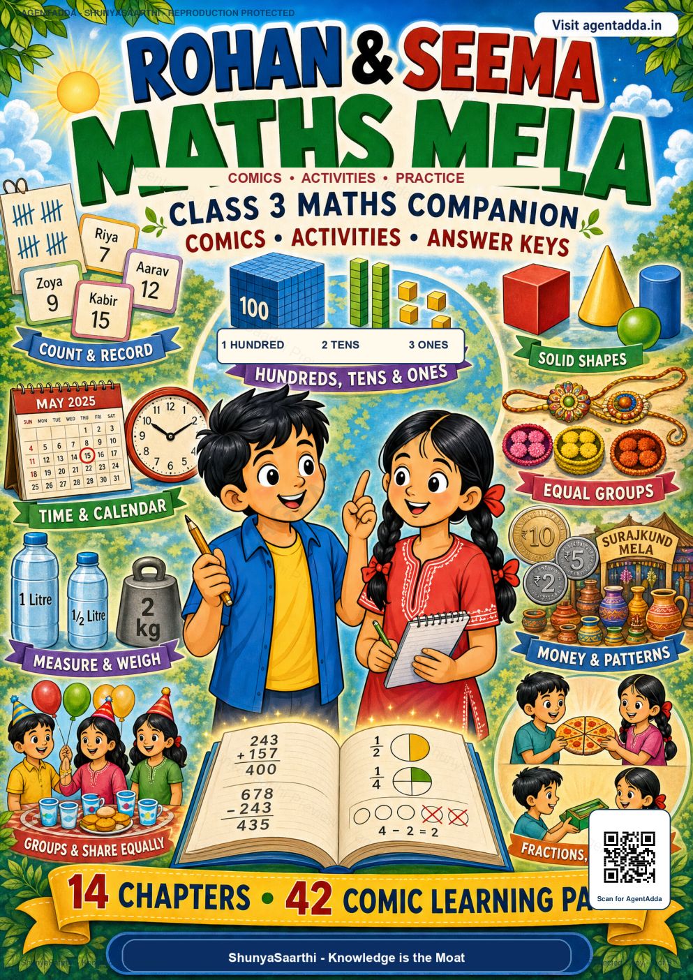 Class 3 Maths preview cover